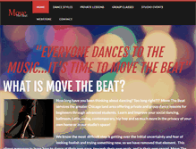 Tablet Screenshot of movethebeat.com